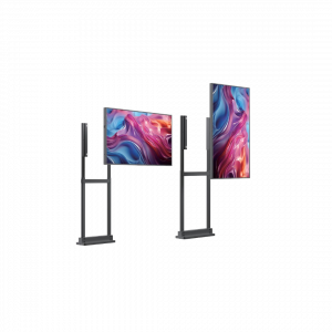 Fixation au sol pour écran simple et double